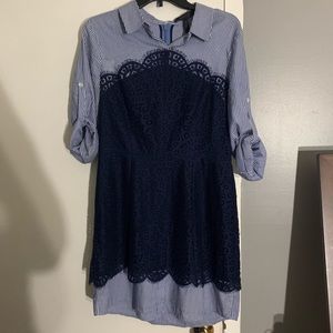 Bcbg shirt dress lace